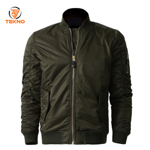 Chaqueta Bomber de satén de alta calidad para hombre: duradera, cómoda y perfecta para ropa informal de moda y estilo elegante Servicio OEM - Product Image 1