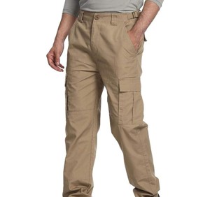 กางเกงคาร์โก้สำหรับผู้ชายเย็บติดเองโลโก้/สีป้องกันริ้วรอยกางเกงคาร์โก้ที่กำหนดเองแบบใหม่สำหรับผู้ชาย - Product Image 5