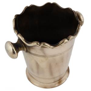 Enfriador de vino de latón con dos asas Enfriador de vino pulido de latón con acabado de forma redonda - Product Image 4