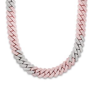 Fashionable Lab Grown Diamond Cuban <b>Chain</b> in 10K <b>Gold</b> Iced Out Jewelry for <b>Mens</b> Hip Hop and Luxury Street Fashion Style - Product Image 1