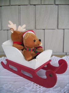 Andmade-trineo de madera para mesa de vacaciones, cesta de trineo para Festival en casa, decoración interior y exterior - Product Image 2