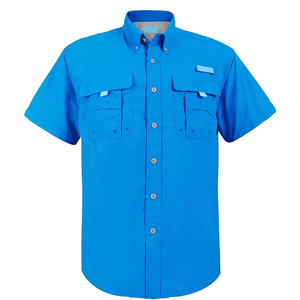 Camisa de Pesca Personalizada Unisex, Transpirable, Talla Grande, Secado Rápido, UPF 50+, 100% Poliéster, Impresión por Sublimación Completa, Manga Corta con Spandex - Product Image 3