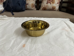 Cuenco de Metal caro para servir frutas, forma ovalada, diseño martillado hecho a mano, cuenco de almacenamiento de verduras con cuenco chapado en oro brillante - Product Image 5