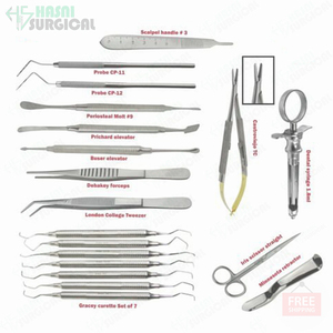 ชุดผ่าตัดช่องปากปริทันต์ชุดเครื่องมือผ่าตัดช่องปากขนาดเล็ก - Product Image 3