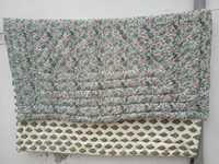 Ensemble de literie en flanelle 100% coton vintage fait main, broderie rouge, pour adultes - Tailles King et Twin pour la maison et l'hôtel