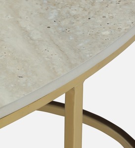 Center Metal Metal Accent Side <b>Table</b> With Marble Top for Living Room and Home Furniture High Quality Side <b>Table</b> - Product Image 4