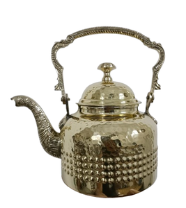 Thé et cafetière de haute qualité fabriqués à la main de haute qualité en acier inoxydable poli brillant Simple classique Vintage Royal Look de luxe - Product Image 6