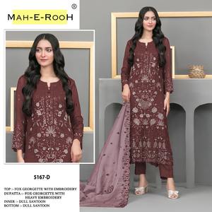 Collection de Salwar Kameez en Georgette Confortable pour Femme, Style Indien et Pakistanais, Vêtements de Mariage, Maruti Fashion - Product Image 4