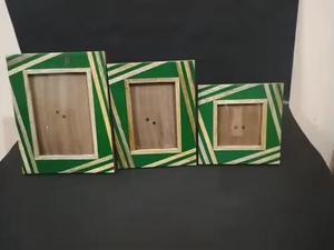 Nuevos marcos de fotos de madera Marcos de pared decorados con cuerno simples y elegantes hechos a mano para decoración de paredes - Product Image 6