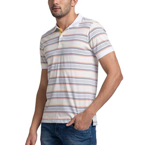 Polos de hombre ligeros y estirables/material teñido liso y de secado rápido hecho polos de hombre - Product Image 3
