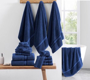 ผ้าขนหนูอาบน้ำผ้าฝ้ายแท้ 100% ขายส่ง แห้งเร็ว เป็นมิตรกับสิ่งแวดล้อม พิมพ์ลาย สีพื้น คุณภาพสูง ราคาถูก - Product Image 3