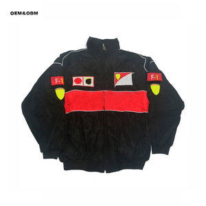 Chaqueta de Carreras de Moda, al por Mayor, con Logotipo Personalizado Bordado, Estilo Fórmula 1, Transpirable, 100% Algodón, para Verano e Invierno - Product Image 4