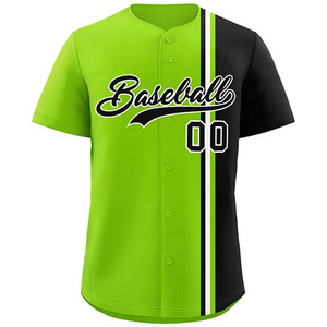 Dernier design Maillot de baseball brodé par sublimation 100% polyester Maillot de baseball de l'équipe de jeunes pour hommes - Product Image 5