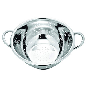 2025 Natural Finished Stainless Steel <b>Colander</b> Bowl Manufacturer And Exporter New Design Metal <b>Colander</b> Bowl Top Manufacturer - Product Image 4