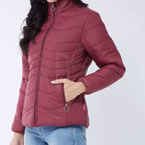 Chaqueta acolchada de invierno para hombre de alta calidad, transpirable, logotipo personalizado, tela impresa, cierre de cremallera, relleno de algodón, recién llegado - Product Image 6