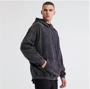 Sweats à capuche élégants pour hommes de haute qualité, sweat-shirt à capuche personnalisables pour hommes pour un confort à la mode sweats à capuche lavés à l'acide pour hommes - Product Image 5