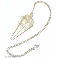 Venta al por mayor Gran oferta péndulo de cristal piedra de grava de cristal de alta calidad deseando péndulo de espíritu cónico para Decoración