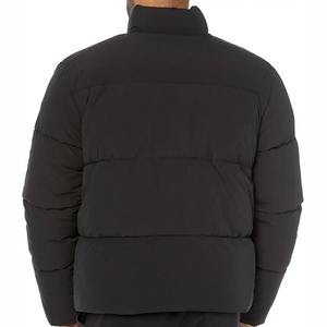 Chaqueta acolchada de invierno Vintage para hombre, chaleco de nailon a prueba de viento con capucha de lona transpirable, cierre de cremallera, decoración con patrón, venta al por mayor - Product Image 2