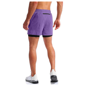 กางเกงขาสั้นผู้ชายสำหรับออกกำลังกายฟิตเนสยิมเทรนนิ่งแบบ2 in 1แห้งเร็วสำหรับออกกำลังกายจ๊อกกิ้งเล่นฟิตเนสยิมฤดูร้อน - Product Image 4