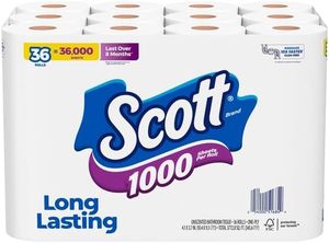 Papier toilette Scott ComfortPlus, 12 méga-rouleaux, 310 feuilles par rouleau, compatible avec les fosses septiques, papier toilette 2 plis - Product Image 6