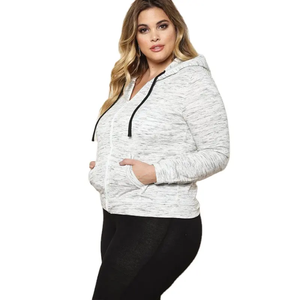 เสื้อแขนยาวมีฮู้ดกันแดดสำหรับผู้หญิงเสื้อมีฮู้ดแบบมีซิปพิมพ์ลายออกแบบได้ตามต้องการ - Product Image 1