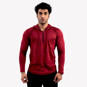 Lightweight Breathable Training <b>Hoodie</b> for Men Moisture-Wicking Performance <b>Hoodie</b> for Gym and Outdoor <b>Workouts</b> - Product Image 1