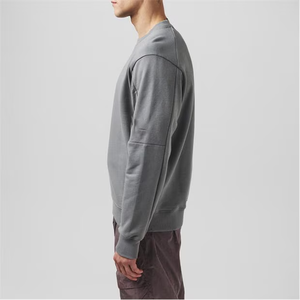 Sudadera de Color sólido para hombre, traje diario básico, ropa de calle de gran tamaño, sudadera para mujer, aspecto de moda, sudadera con estampado de logotipo personalizado - Product Image 5