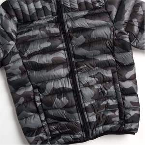 Veste en coton pour homme, hiver, ourlet ajustable, coton ample, couleur unie, col montant, épaisse, veste matelassée pour homme jeune - Product Image 4