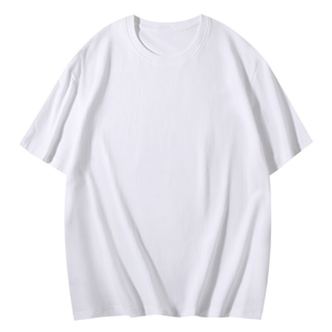 T-shirt en coton à manches courtes pour homme, 180g, couleur unie, col rond, logo personnalisé OEM, nouveau design - Product Image 5
