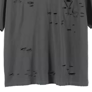 100% algodón personalizado Vintage lavado Oversize hombres camiseta Drop-Shoulder desgastado SunFaded diseño recortado camiseta Ringer - Product Image 5