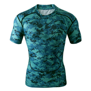 เสื้อรัดรูปแห้งเร็วของผู้ชายผู้ชายแบบสั่งทำได้ป้องกันผื่นจากการเล่นเซิร์ฟออกกำลังกายดีไซน์แบบทึบแบบรีไซเคิลได้ล่าสุด - Product Image 5