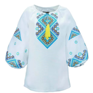 Blusas y Tops Ucranianos Blancos, Blusa Blanca Bordada de Manga Larga, Nueva Moda de Verano, Estilo Étnico, Bordado Ucraniano - Product Image 1
