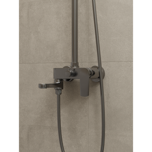 HERA Rainshower System with Single-lever <b>Shower</b> <b>Mixer</b> Set 8203 Gun Metal Round Rain <b>Shower</b> <b>Head</b> - Product Image 6