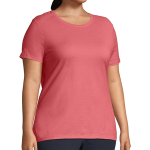 T-shirts à manches courtes grande taille pour femmes coupe ample à la mode sérigraphié décontracté t-shirts personnalisés Logo brodé personnalisé - Product Image 1