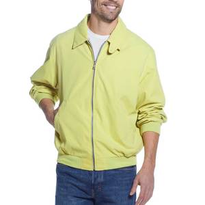 2025 hommes coupe ample vestes décontracté Bomber coupe-vent fermeture éclair col veste Golf coupe-vent manteau fabriqué au Pakistan - Product Image 3
