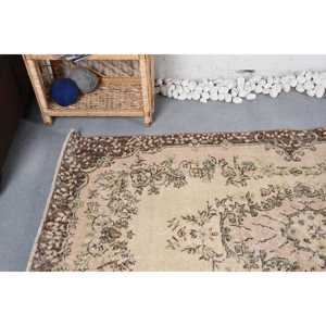 พรมวินเทจ ขนาด 3.7x6.7 ฟุต พรมตุรกี สีเบจ-น้ำตาลลายพราง - Product Image 5