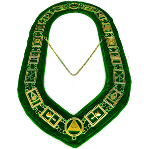 COLLIER D'OFFICIERS D'ARTISANAT REGALIA MAÇONNIQUE PRIX D'USINE AVEC CHAÎNE EN MÉTAL AVEC CHAÎNE DE BIJOUX EN MÉTAL TOUT AUTOUR DE BOULE D'ARGENT - Product Image 5