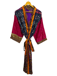 Imprimé floral Kimono Robe Wrap Robe Indienne Tunique Sari Robe Robe De Mariée Robe De Maternité Robe Cadeau Robe Plage Fête Porter, - Product Image 2