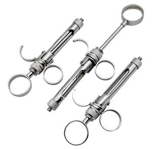 Ensemble de 3 seringues dentaires aspirantes de 2,5 ml avec poignée annulaire, outils d'injection dentaire en acier inoxydable - Product Image 1