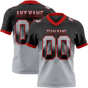 Maillot de football américain personnalisé de haute qualité, imprimé par sublimation, respirant, manches courtes, antibactérien, séchage rapide, sport - Product Image 5