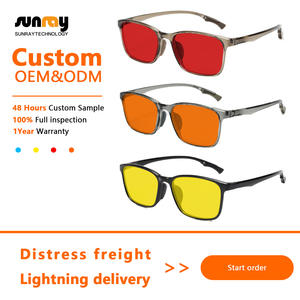 Lunettes anti-lumière bleue, lunettes bloquant la lumière bleue, verres rouges, lunettes de lecture OEM, lunettes bloquant la lumière bleue, orange - Product Image 2