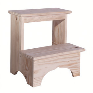 Sgabello in Legno WELL HOME con Finitura Oliata 40x30x40 cm, Arredamento per Cucina - Product Image 3