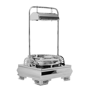 Calentadores de alimentos usados de alta calidad Hotel Wedding Roll Top Chafing Platos Chafer de inducción hidráulica de acero inoxidable para buffet - Product Image 6