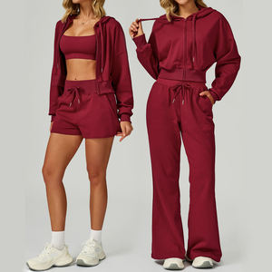 Ensemble de survêtement pour femmes de haute qualité, sweat-shirt tendance, ensemble de survêtement pour femmes, sweat-shirt à capuche à manches longues, décontracté, trois pièces pour femmes, par RSW - Product Image 1