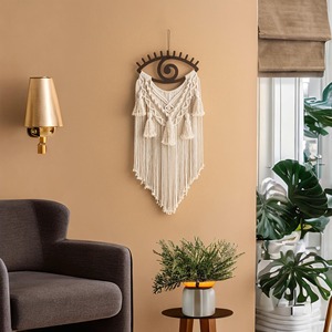 Tapiz de Macramé con Ojo Turco para Decoración del Hogar Estilo Boho, Exhibición Elegante para Habitaciones y Protección Interior Moderna, Adorno de la India - Product Image 5