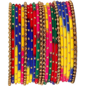 Hand Made Embroidered Women's Chudiyan <b>Sets</b> Affordable Price Multi Color Design Made Party And Eid Wear Bangles <b>Set</b> - Product Image 1