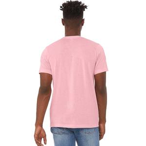 Bella + Canvas Hombres Unisex Elegante Jersey de manga corta Cuello redondo Camiseta 100% Algodón Digital Impreso O-cuello BC3001 - Product Image 6
