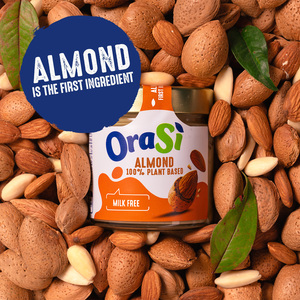 Crème à tartiner aux amandes OraSi 100% végétale sans lait, collation aux noix 180gr - pour les pays anglophones et polonais - Product Image 6