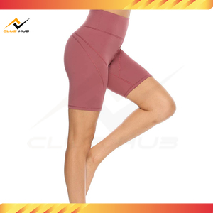 Shorts de plage d'été skinny pour femmes, taille haute, cordon de serrage, longueur genou, écologiques, respirants, anti-rides, en spandex/polyester - Product Image 6