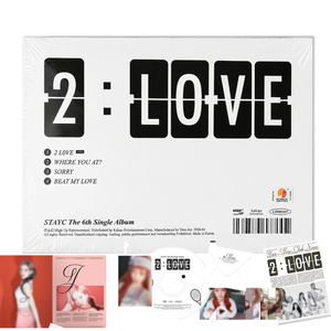 STAYC 2:LOVE Sexto Álbum Sencillo [Versión PLAYER PROFILE] Photobook + CD + Photocard + Set de Postales + Tarjeta Aromática + Carta K-Pop - Product Image 1